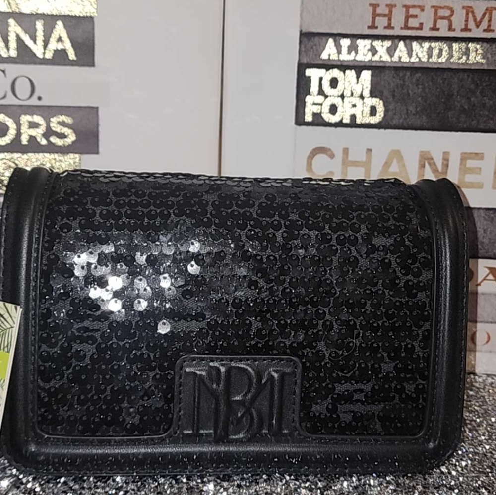 Badgley Mischka Sequin Crossbody Bag